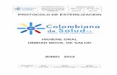 Manual de esterilizacion unidad movilcolombianadesalud.org.co/ODONTOLOGIA/FORMATOS/Manual de... · colombiana de salud s.a. manual de calidad protocolo esterilizaciÓn unidad mÓvil