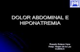 DOLOR ABDOMINAL E HIPONATREMIA - Sociedad Española de ... · 3) Perforación de víscera hueca: úlcera péptica perforada, perforación diverticular de colon, perforación de íleon