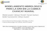 MODELAMIENTO HIDROLOGICO PARA LA GRH EN LA CUENCA CHANCAY ...conferencias.cepal.org/mapa_cepal/Miercoles 3/Pdf/W Lavado.pdf · Calibración y validación en la cuenca Chancay-Huaral
