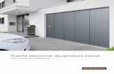 Puerta seccional de apertura lateral - puertascano.com · sus automatismos para puertas de garaje y cancelas, su puerta de entrada Hörmann**, ... de la puerta Diseño galardonado
