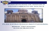Plan Estratégico Institucional 2016-2020 - marn.gob.gt · 3. MARCO ESTRATEGICO ... Plan Estratégico Institucional 2016-2020 Municipalidad de Nahualá, Sololá % Municipalidad de