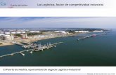 La Logística, factor de competitividad industrial · Más de 8 kms de muelles. Área Portuaria Terminales de graneles sólidos Área de graneles líquidos Terminal de Contenedores