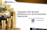 Impacto del Sector Eléctrico en la Economía Nacional · Impacto del Sector Eléctrico en la Economía Nacional Juan Carlos Morataya Guatemala