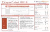 Microsoft PowerPoint 2016 Aprendizaje Interactivoes.customguide.com/cheat_sheets/powerpoint-2016-guia-rapida.pdf · Pantalla PowerPoint 2016 Atajos de Teclado ... Word 2016 Office