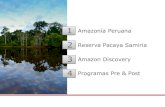 2 Reserva Pacaya Samiria - iberolunatravel.com · - Es el hogar de muchas otras maravillas del mundo natural como el paiche, la anaconda y las pirañas. 2 Reserva Pacaya Samiria ...