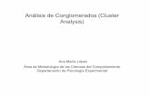 ANÁLISIS DE CONGLOMERADOS - personal.us.espersonal.us.es/analopez/ac.pdf · OBJETIVO: el análisis de conglomerados (cluster analysis, taxonomía numérica o procedimientos de clasificación)