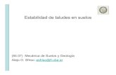 Estabilidad de taludes en suelos - materias.fi.uba.armaterias.fi.uba.ar/6408/308 Estabilidad de taludes suelos.pdf · Índice • Definición del problema de estabilidad de taludes