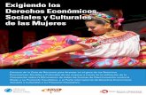 Exigiendo los Derechos Económicos, Sociales y … DESC... · los DESC de las mujeres a nivel nacional sean visibilizadas a nivel internacional. ... Comité de América Latina y el