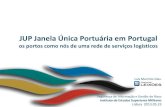 JUP Janela Única Portuária em Portugal · arquitectura de serviços pre carriage on park on port on board feeder on board deep sea on carriageservice loadedport dÉpÔt service