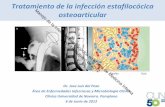 Tratamiento de la infección estafilocócica osteoarticular · Manejo de la infecci n estafiloc cica en el rea de Medicina Interna Le n 17 de mayo de 2012. Problemas en el tratamiento