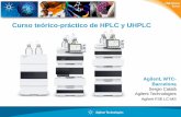Curso teórico-práctico de HPLC y UHPLC generales Utilizar disolventes de alta pureza. Filtrar fases móviles y muestras a través de filtros de 0,22µm. Considerar la miscibilidad,