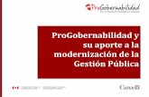 ProGobernabilidad y su aporte a la modernización de …sgp.pcm.gob.pe/wp-content/uploads/2015/10/JAIME_MARQUEZ... · su aporte a la modernización de la Gestión Pública ¿QUÉ