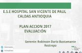 E.S.E HOSPITAL SAN VICENTE DE PAUL CALDAS … · Gestionar el riesgo a través de la implementación de guías de atención priorizadas. ... Análisis de la mortalidad hospitalaria