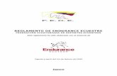 REGLAMENTO DE ENDURANCE ECUESTRE - fede.ec · CAPITULO II: DEFINICION DE EVENTOS ENDURANCE Artículo 19 - Tipos de competencia 17 ... FEDE y Endurance Ecuador aspira a que todos los