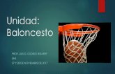 Unidad: Baloncesto · Historia del baloncesto James Naismith (Profesor Canadiense) Universidad de Springfield (Massachusetts) Juegos bajo techo para invierno. Juegos Olímpicos de