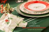 Ideas para tu mesa de Navidad - carmenborjaonline.com · Verdes, Granates, Rojos Los colores de la Navidad en tu mesa Individual doble festón + servilleta 39€ Mantel + 8 servilletas