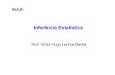 AULA - Instituto de Matemática, Estatística e ...hlachos/Inferencia.pdf · 2 Inferência Estatística • Inferência Estatística é um conjunto de técnicas que objetiva estudar