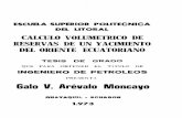 PRESENTA Galo V. Anualo Moncavo - … · METODO DE ISOPACAS 1.2.b. METODO DE CIMAS Y BASES 1.1. 1.2. 1.3. INT~DUCCION RESUMEN CAPITULO 1 CONSIDERACIONES TEORICAS ... METODOS DE OBTENCION
