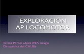 EXPLORACIÓN AP LOCOMOTOR - spapex.org · EXPLORACIÓN AP LOCOMOTOR Teresa Porcel López (FEA cirugía Ortopédica del CHUB)
