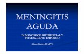 DIAGNOSTICO DIFERENCIAL Y TRATAMIENTO … · Meningitis aguda: inflamación en las meninges y el espacio subaracnoideo como consecuencia de una infección, que ... Síndrome de Guillain-Barré
