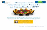 Participativo basado en Resultados 2017municaj.gob.pe/archivos/presupuesto/2017/resultado17/PPbR-2017_M… · ... teniendo en cuenta la visión de futuro y los objetivos del Plan
