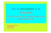 De la exclusión a la inclusión Los Derechos de las ...discapacidadsiquica.cl/capacitacion_eduardotoro_corfadich.pdf · denominada “Pacto de San José de Costa Rica”; • Ley