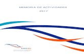 Memoria COPAC 2017€¦ · Memoria de Actividades 2017 - 2 1. ... máximo la seguridad de la aviación tripulada frente a la amenaza que ... Curso de Adaptación Pedagógica (CAP)