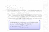 Cap´ıtulo 2 Algebra matricial´ - euclides.us.eseuclides.us.es/da/apuntes/alige/alige-I-2.pdf · Algebra matricial´ Estas notas esta´n basadas en las realizadas por el profesor