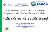 Indicadores de Saúde Bucal - Controle de Acessos · –Medida de pressão arterial ... Indicadores de Saúde SB Brasil 2003 ... Sistema de Informações Ambulatórias do SUS ...