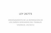LEY 26773 - cieer.org.ar · ley 26773 ordenamiento de la reparacion de los daÑos derivados del trabajo. vigencia: 24/10/12