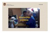 EDUCACION ESPECIAL - desysa.net · fundamental brindar los elementos necesarios para capacitar a los educandos, con apoyos especiales para realizarse ... auditivos, neuromotores y