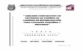 ANÁLISIS COMPARATIVO DE CRITERIOS DE DISEÑOS DE LAGUNAS …tesis.ipn.mx/jspui/bitstream/123456789/4707/1/260_ANALISIS... · Índice Análisis comparativo de criterios de diseño