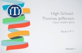 High School Thomas Jefferson - …conexiones.dgire.unam.mx/wp-content/uploads/2018/06/High-School... · Cuestionar a los alumnos sobre un interés común para ver las disciplinas