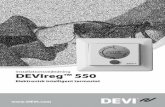Elektronisk intelligent termostat - dk.fheprod.danfoss.comdk.fheprod.danfoss.com/PCMPDF/DEVIreg550_X004529_VICKJ601.pdf · DEVIreg™ 550-termostaten styrer elektriske gulvvarmeele-menter