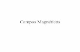 Campos Magnéticos - fbioyf.unr.edu.ar · Diferencia en el movimiento de partículas cargadas en campos Eléctricos y Magnéticos constantes La Fuerza producida por el campo E tiene