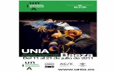 Programación UNIAescenaBaeza 2001 prensa · bailes callejeros de los “b-boys” (bailarines de break) junto a la danza contemporánea, creando un eje de nuevos e inquietantes movimientos.