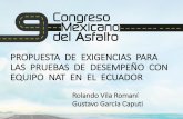 Presentación de PowerPoint - AMAAC investigación desarrollada en el Laboratorio de Carreteras (Suelos y Asfaltos) de la Universidad Católica de Santiago de Guayaquil, entre Octubre