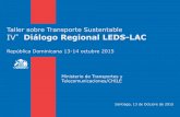 Taller sobre Transporte Sustentable IV Diálogo Regional ...ledslac.org/wp-content/uploads/2015/08/pablosalgado_tallerslocat.pdf · IV°Diálogo Regional LEDS-LAC ... Meta exclusiva