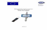 Manual de instrucciones Báscula de grúa PCE-CS 1000N · Para el uso del instrumento de medida, ... el mantenimiento y la operación con los equipos de medida sólo estarán ...
