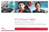 IFS Round Table - cgi.· IFS Round Table Agenda ... IFS / BKS Organization Structure Chris Williams
