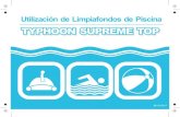 Utilización de Limpiafondos de Piscina - Piscinas Ferromar · El limpiafondos es un equipo de mantenimiento para la limpieza de su piscina, en nisgun caso se recomienda utilizar