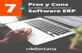7 Pros y Cons que debes revisar al comprar un software ERP · ¿Cuáles son las ventajas y desventajas de cada ... Tener soporte y servicio técnico en tu misma ... gratuita software