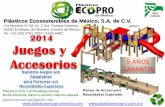 Plásticos Ecosostenibles de México, S.A. de C.V. · la cual forma parte de las preocupaciones del gobierno federal, ... 1 Gato XO .  ... 1 Gato XO 1 Juego (8 Anillos) 100 %