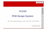 OrCAD PCB Design System  · OrCAD PCB Designer erlaubt dem Benutzer ein Vielzahl von persönlichen Einstellungen, von der Produktkonfiguration über Designtemplates bis hin zur Farbwahl