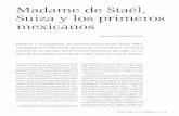 Madame de Staël, Suiza y los primeros mexicanos · heterodoxos españoles, Marcelino Menéndez Pelayo (el polígrafo modélico para el malogrado talento mexi ...