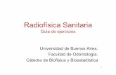 Guiade ejercicios Universidad de Buenos Aires. Facultad de ... · Procedimientos básicos para reducir la dosis por radiación externa Reducir el tiempo de exposición Aumentar la