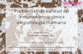 Problemas de calidad en inmunohistoquímica en patología ...Federico+Rojo.pdf · Problemas de calidad en inmunohistoquímica en patología mamaria ... cross-linking cytosine nucleotides