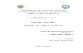 UNIVERSIDAD CENTRAL DEL ECUADOR SEMESTRE 2017 - …fca.uce.edu.ec/GUIAS/Unidad Didáctica DO.pdf · GENERALIDADES DEL DESARROLLO ORGANIZACIONAL. OBJETIVOS ESPECIFICOS ... REVISIÓN