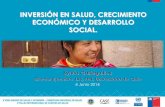 INVERSIÓN EN SALUD, CRECIMIENTO ECONÓMICO Y … · Efecto de la Salud en el CAPITAL HUMANO AGREGADO(h) Productividad del trabajo: ... Chile Colombia Ecuador Perú Venezuela Defunciones