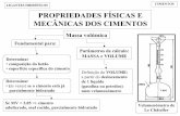 PROPRIEDADES FÍSICAS E MECÂNICAS DOS CIMENTOScivil.fe.up.pt/pub/apoio/ano3/mc2/Aulas/Aula6.pdf · 4 LIGANTES HIDRÓFILOS CIMENTOS Propriedades físicas e mecânicas do cimento Finura